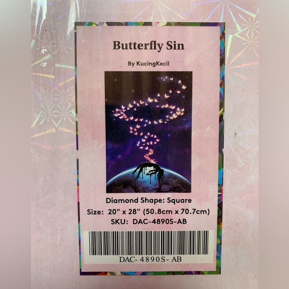 Diamond Art Club Diamond Painting Kit Butterfly Sin